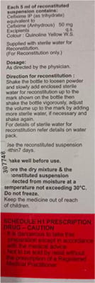 Zofix 50mg Dry Syrup 30ml