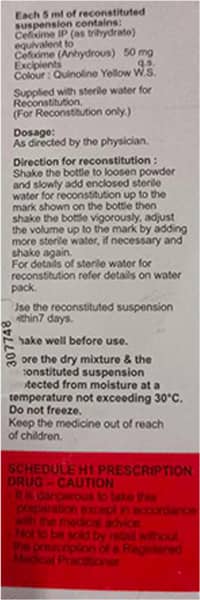 Zofix 50mg Dry Syrup 30ml