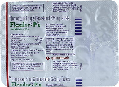 Flexilor P 8mg Strip Of 10 Tablets