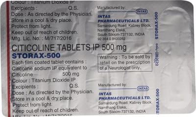 Storax 500mg Strip Of 10 Tablets