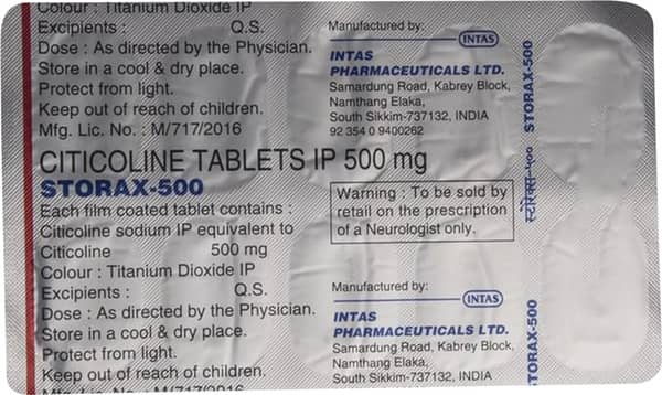 Storax 500Mg Strip Of 10 Tablets