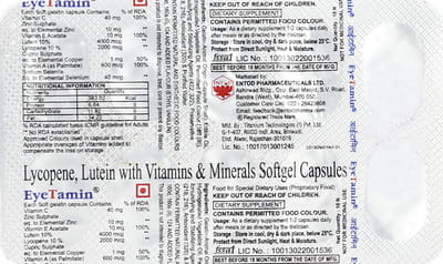 Eyetamin Strip Of 10 Capsules