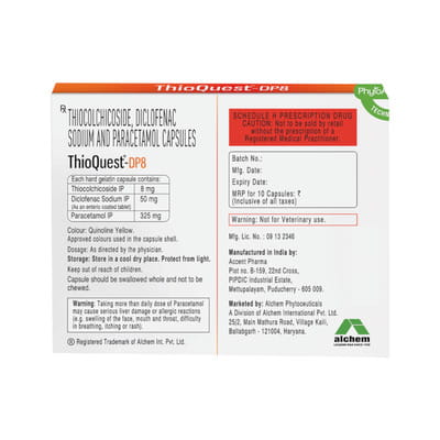 Thioquest Dp8 Strip Of 10 Capsules