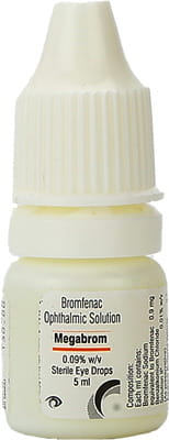 Megabrom 0.09% Bottle Of 5ml Eye Drops