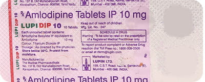 Lupidip 10mg Strip Of 10 Tablets