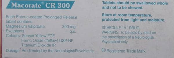 Macorate Cr 300mg Strip Of 10 Tablets