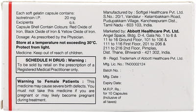 Tufacne 20mg Strip Of 10 Capsules