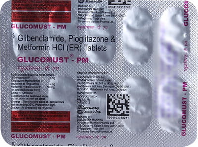 Glucomust Pm Strip Of 10 Tablets
