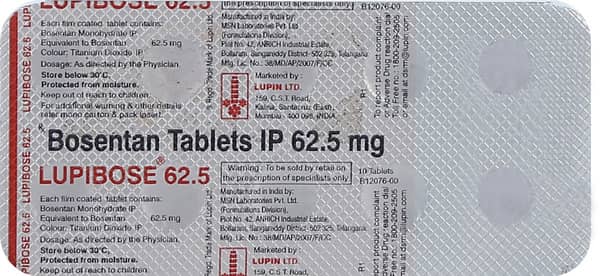 Lupibose 62.5mg Strip Of 10 Tablets