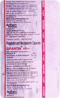 Grantin Strip Of 10 Capsules