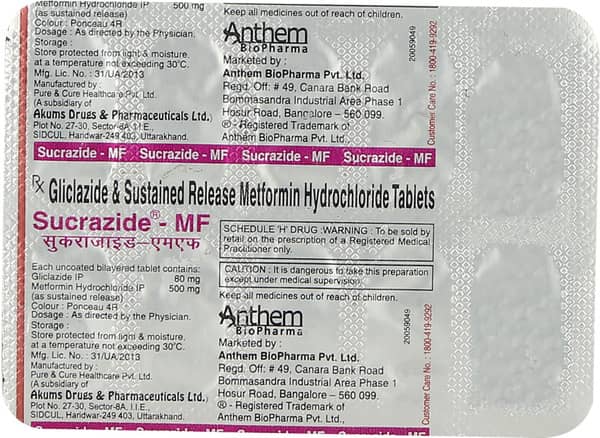 Sucrazide Mf Strip Of 10 Tablets