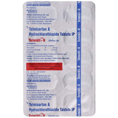 Telmidil H Strip Of 10 Tablets