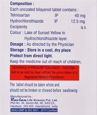 Telmidil H Strip Of 10 Tablets