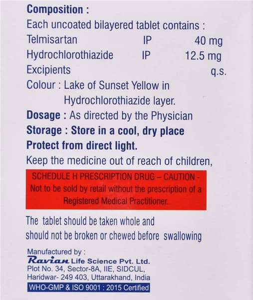 Telmidil H Strip Of 10 Tablets