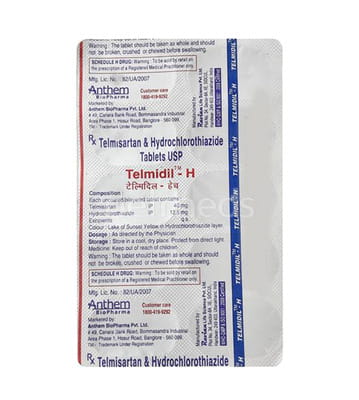 Telmidil H Strip Of 10 Tablets
