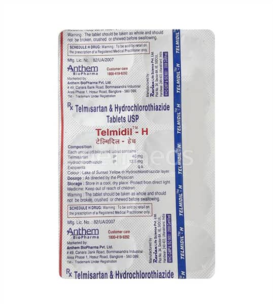 Telmidil H Strip Of 10 Tablets