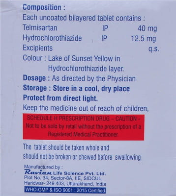 Telmidil H Strip Of 10 Tablets