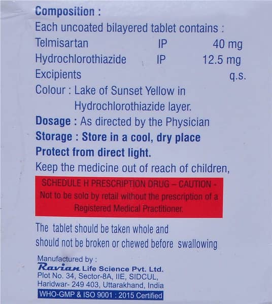 Telmidil H Strip Of 10 Tablets