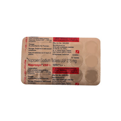 Naprosyn 250mg Strip Of 15 Tablets