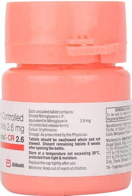 Gtn Sorbitrate Cr 2.6mg Bottle Of 30 Tablets