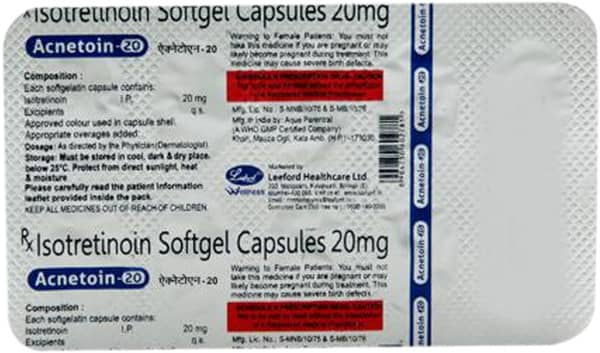 ACNETOIN 20MG CAPSULE