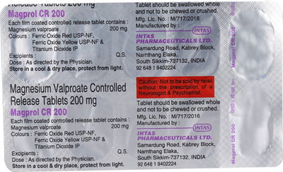 Magprol Cr 200mg Strip Of 10 Tablets