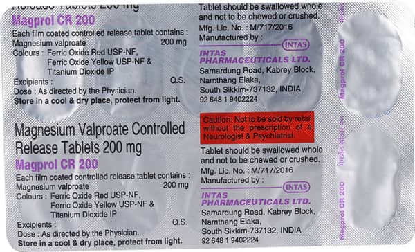 Magprol Cr 200mg Strip Of 10 Tablets