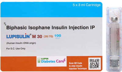 Lupisulin M 30/70 100iu Cartridge Of 3ml Injection