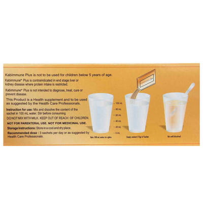 Kabimmune Plus Orange Flavour Sachet Of 15gm Powder