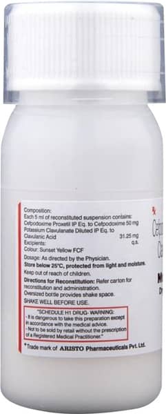 Monocef O Cv 50/31.25mg Bottle Of 30ml Suspension