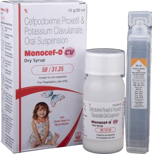 Monocef O Cv 50/31.25mg Bottle Of 30ml Suspension