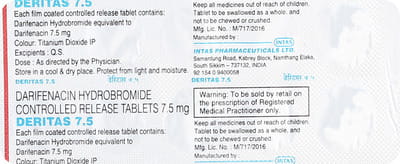 Deritas 7.5mg Strip Of 10 Tablets