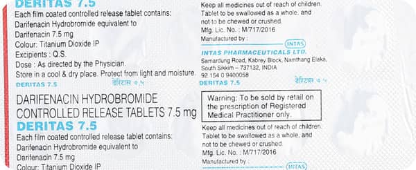 Deritas 7.5mg Strip Of 10 Tablets