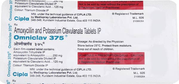 Omniclav 375 Tablet