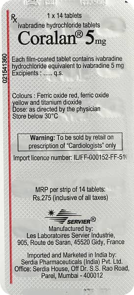 Coralan 5mg Strip Of 14 Tablets