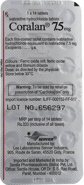 Coralan 7.5mg Strip Of 14 Tablets