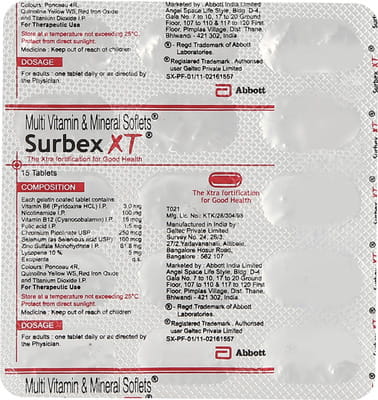 Surbex Xt Strip Of 15 Tablet