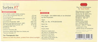 Surbex Xt Strip Of 15 Tablet