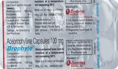 Brophyle 100mg Strip Of 10 Capsules