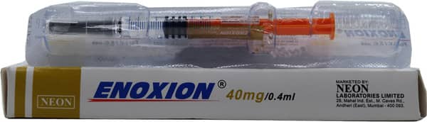 Enoxion 40mg Pre Filled Syringe Of 0.4ml Injection