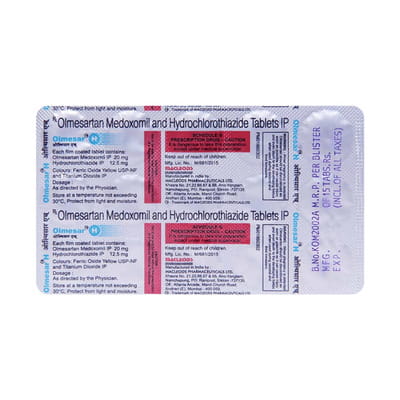Olmesar H 20mg Strip Of 7 Tablets
