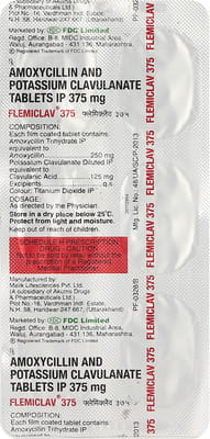 Flemiclav 375mg Strip Of 6 Tablets