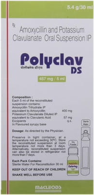 Polyclav Ds Bottle Of 30ml Dry Syrup