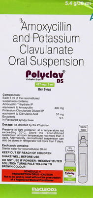Polyclav Ds Bottle Of 30ml Dry Syrup