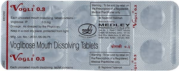 Vogli 0.3mg Strip Of 10 Tablets