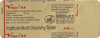 Vogli 0.2mg Strip Of 10 Tablets