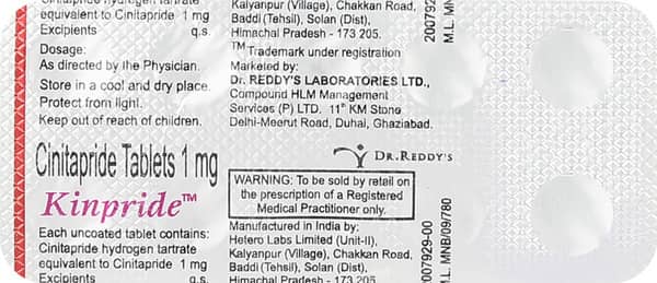 Kinpride 1mg Strip Of 10 Tablets