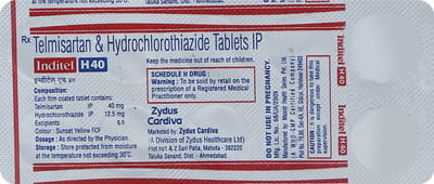 Inditel H 40mg Strip Of 10 Tablets