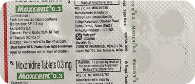 Moxcent 0.3mg Strip Of 10 Tablets