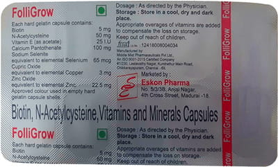 Folli Grow Strip Of 10 Capsules